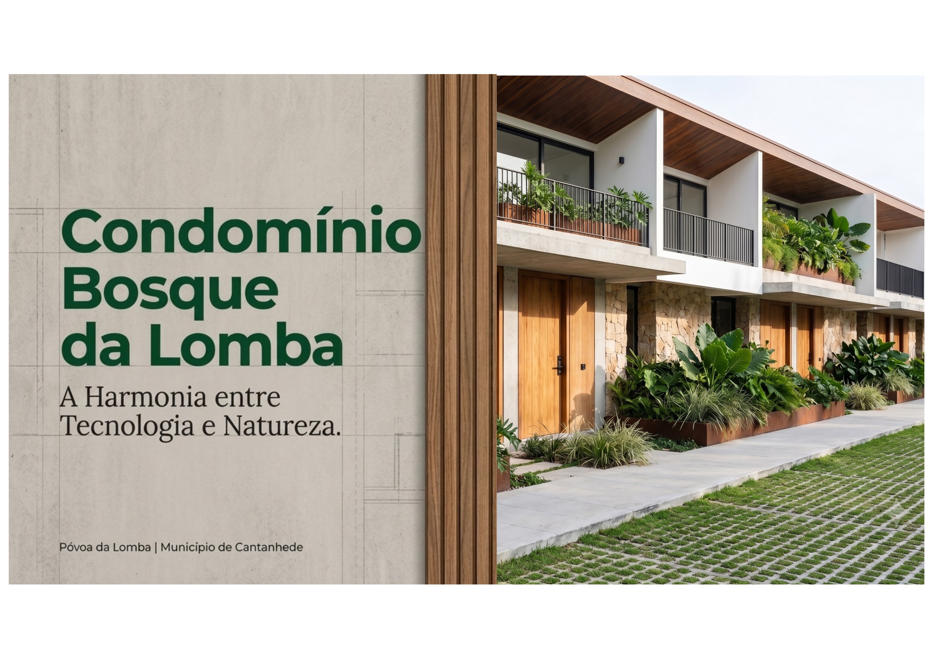 Render do Condomínio Bosque da Lomba — Póvoa da Lomba, Cantanhede